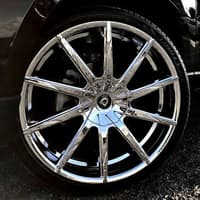 24x10 lexani css-15 all chrome w/ covered cap (custom)