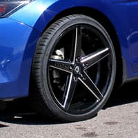 22x9 lexani r-four gloss black w/ milled accents 5x120 30mm