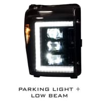 morimoto xb led headlights: ford super duty (11-16) (pair / asm) lf505-asm