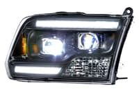 morimoto xb hybrid led headlights: dodge ram (09-18) (pair / asm) lf524