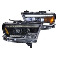 morimoto xb hybrid led headlights: dodge ram 1500 (19+) (pair / asm) lf525