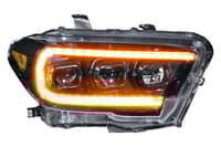 morimoto xb led headlights: toyota tacoma (16-20) (pair / asm / amber drl) (gen 2) lf530.2-a-asm