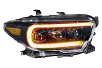 morimoto xb led headlights: toyota tacoma (16-20) (pair / asm / amber drl) (gen 2) lf530.2-a-asm