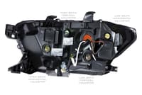 morimoto xb led headlights: toyota tacoma (16-20) (pair / asm / amber drl) (gen 2) lf530.2-a-asm