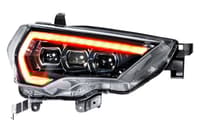 morimoto xb led headlights: toyota 4runner (14-22) (pair / asm / amber drl) (gen 2) lf531.2-a-asm