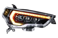 morimoto xb led headlights: toyota 4runner (14-22) (pair / asm / amber drl) (gen 2) lf531.2-a-asm