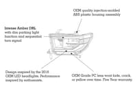morimoto xb led headlights: toyota tundra (07-13) (pair / asm / amber drl) lf533-a-asm