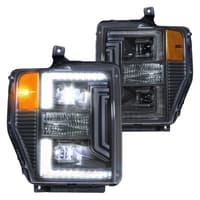 morimoto xb hybrid led headlights: ford super duty (08-10) (pair / asm) lf555