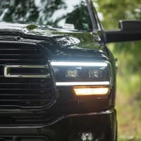 morimoto xb hybrid led headlights: dodge ram hd (2019+) (pair / asm) lf704