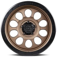 17x9 lock off-road 50cal matte bronze w/ matte black ring 6x135 -12mm