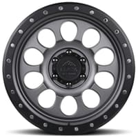 20x9 lock off-road 50cal matte grey w/ matte black ring 5x5/127 0mm