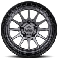 17x9 lock off-road baja matte grey w/ matte black ring 6x5.5/139.7 0mm