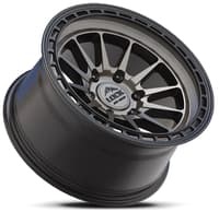 17x9 lock off-road baja matte grey w/ matte black ring 6x135 -12mm