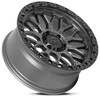 20x10 lock off-road combat matte grey w/ matte black ring 8x165/165 -18mm