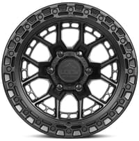 17x9 lock off-road commando matte black w/ matte black ring 5x5/127 -12mm