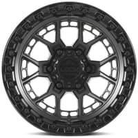 20x10 lock off-road commando matte black w/ gloss black ring 8x170 -18mm