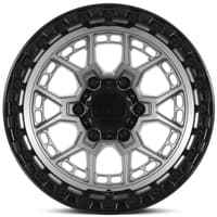 20x10 lock off-road commando matte grey w/ matte black ring 5x5/127 -18mm