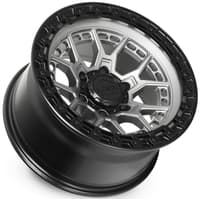 20x10 lock off-road commando matte grey w/ matte black ring 6x5.5/139.7 -18mm