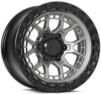 17x9 lock off-road commando matte grey w/ matte black ring 6x135 0mm
