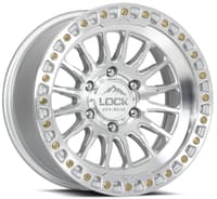 Lock Off-Road Grit Machined w/ Clear Coat