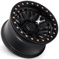 17x9 lock off-road invader forged beadlock matte black (full forged) 8x6.5/165 -12mm