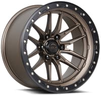 20x9 lock off-road krawler matte bronze w/ matte black ring 8x180 1mm
