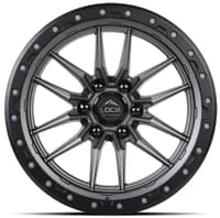 17x9 lock off-road krawler matte grey w/ matte black ring 6x5.5/139.7 -12mm