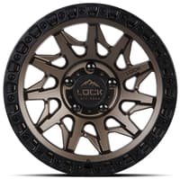 17x9 lock off-road lunatic matte bronze w/ matte black ring 8x180 1mm