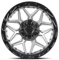 20x10 lock off-road matrix matte grey w/ matte black ring 6x135 6x5.5/139.7 -18mm