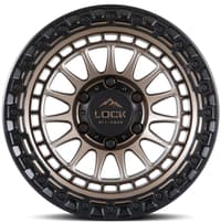 17x9 lock off-road mojave matte bronze w/ matte black ring 8x6.5/165 1mm