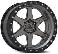 17x9 lock off-road olympus olympus matte grey w/ matte black ring 6x135 -35mm