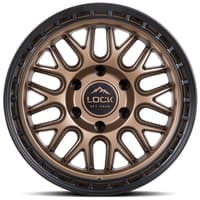 17x9 lock off-road onyx matte bronze w/ matte black ring 6x5.5/139.7 -12mm