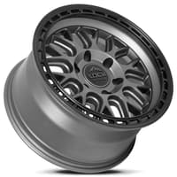 17x9 lock off-road onyx matte grey w/ matte black ring 6x5.5/139.7 -12mm