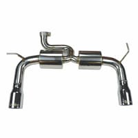 injen 07-18 jeep wrangler jk 3.6l/3.8l 63mm polished axle-back exhaust w/ 4in black tips ses5004p