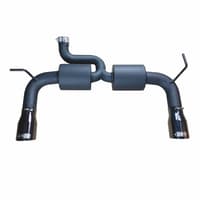 injen 07-17 jeep wrangler jk 3.6l/3.8l 63mm stealth black axle-back exhaust w/ 4in black tips ses5004blk