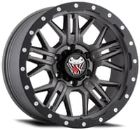 17x9 mamba off-road m25 matte grey w/ black lip 6x5.5/139.7 12mm