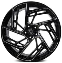 20x10.5 marquee m1002 gloss black milled 5x115 20mm