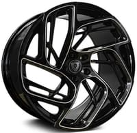 20x9 marquee m1002 gloss black milled 5x112 33mm
