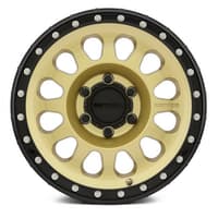 17x8.5 method race mr315 gold w/ black street lock lip 6x5.5/139.7 0mm