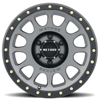 18x9 method race mr305 nv titanium w/ matte black lip 5x150 25mm