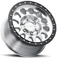 17x8.5 method race mr315 polished w/ gloss black lip 8x6.5/165 25mm