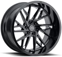 (clearance - no returns) 22x12 method race mr801 raised gloss black (6-lug) (* may require trimming) 6x5.5/139.7 -40mm