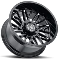 (clearance - no returns) 20x12 method race mr801 raised gloss black (8-lug) (* may require trimming) 8x180 -40mm