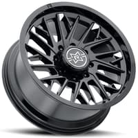 (clearance - no returns) 20x9 method race mr801 raised gloss black (8-lug) 8x180 -12mm