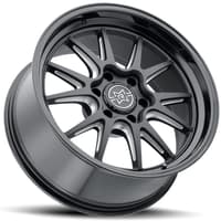 (clearance - no returns) 20x10 method race mr802 raised double black milled 5x5/127 -18mm