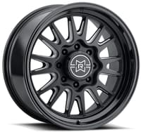 (clearance - no returns) 20x10 method race mr802 raised double black milled 8x170 -18mm
