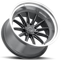 (clearance - no returns) 20x12 method race mr803 raised gloss titanium w/ machined lip (6-lug) (* may require trimming) 6x5.5/139.7 -40mm
