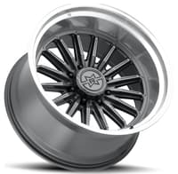 (clearance - no returns) 20x12 method race mr803 raised gloss titanium w/ machined lip (8-lug) (* may require trimming) 8x170 -40mm
