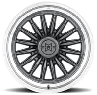 (clearance - no returns) 22x10 method race mr803 raised gloss titanium w/ machined lip (8-lug) 8x180 -18mm