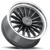 Method Race MR803 Raised (8-Lug) Gloss Titanium w/ Machined Lip
